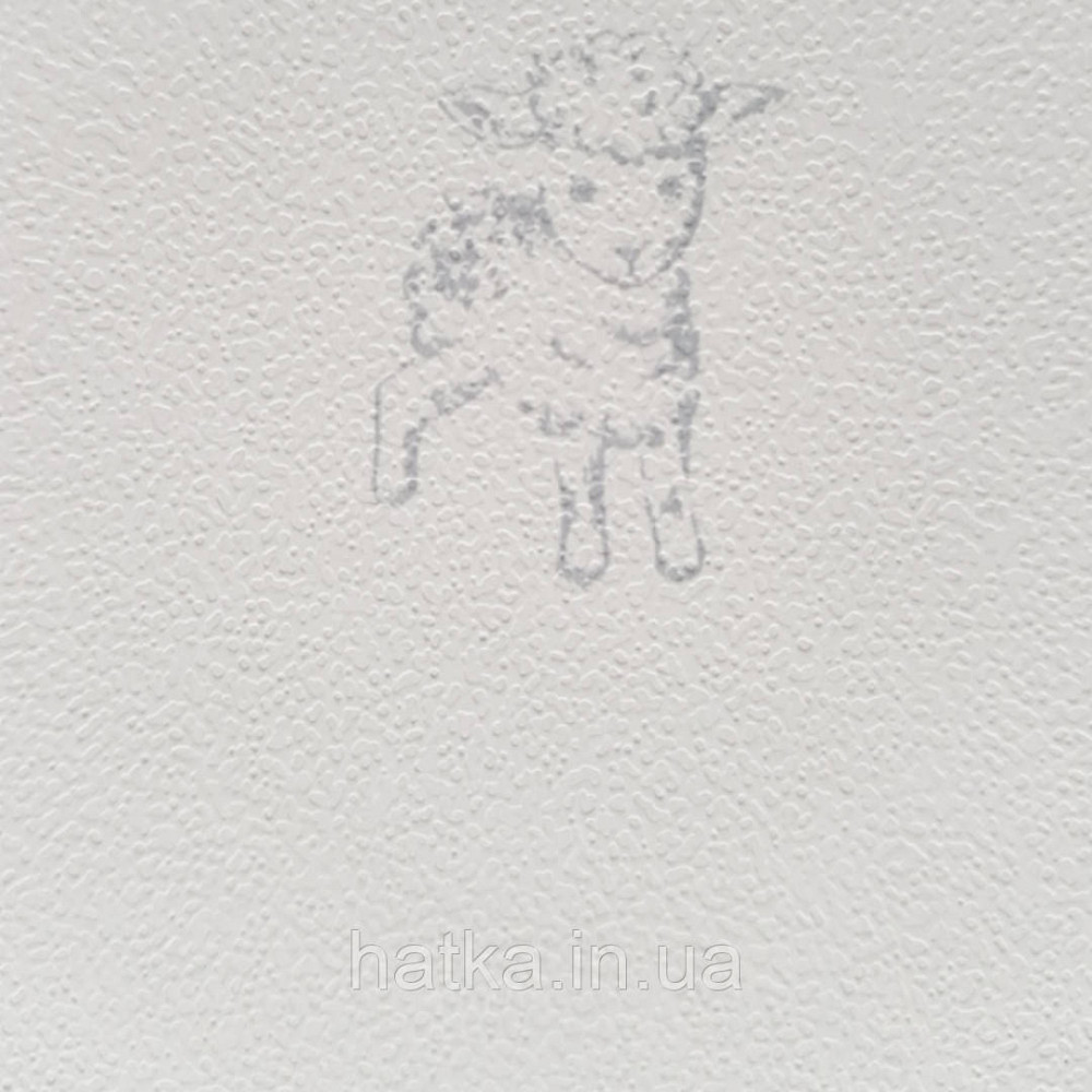 Шпалери паперові дитячі Lutece Tartine et Chocolat біла основа сірі мишки їжачки баранці зайчики Київ - фото 4