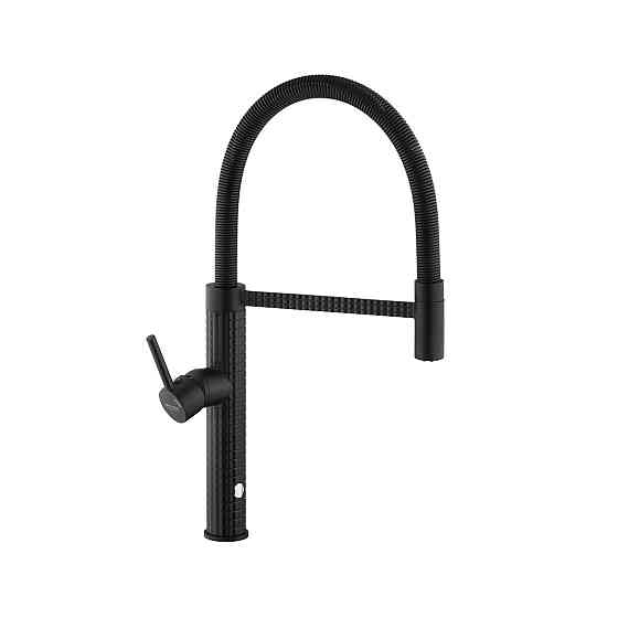 Смеситель для кухни с гибким изливом Kroner KRP Ersel - SCH03999 черный Киев
