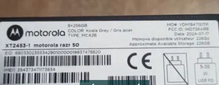 Телефон Motorola RAZR 50 8/256Gb. Koala Grey Харків - фото 1