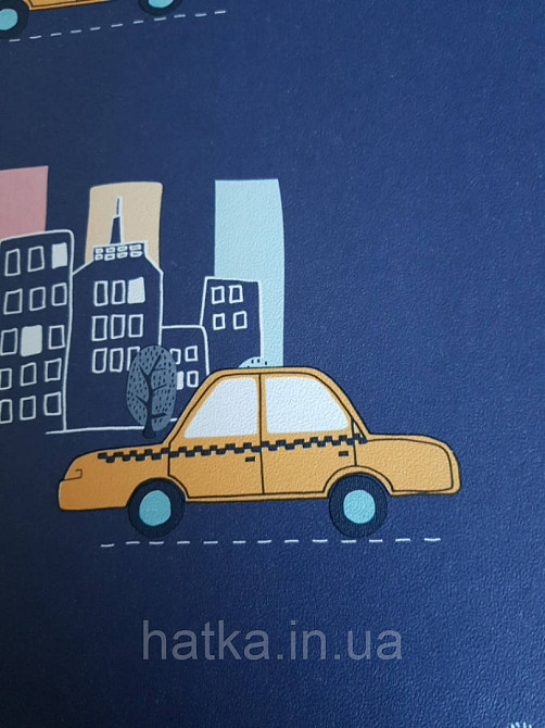 Шпалери флізелінові Decoprint 21108 Sweet Dreams дитячі сині машини зірки 0,53x10,05 м Київ - фото 3