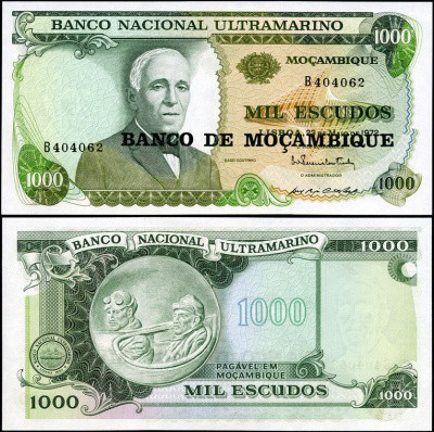 Мозамбик /Mozambique 1000 escudos 1972(76)P119 UNC Полтава - изображение 1
