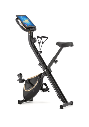 Велотренажер Gymtek FX600 магнітний складний з еспандерами золотий Київ