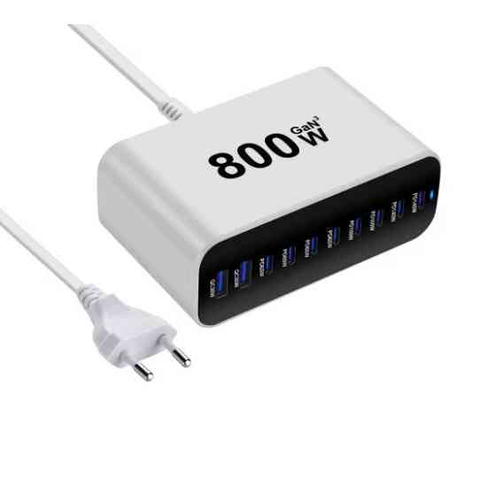 Мережевий зарядний пристрій GAN3 Pro YMS-615-800W (8Type-C 140-65W+2USBQC3.0-30W) Білий Вінниця