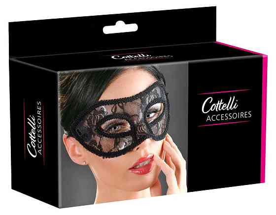 Маска на очі - 2480271 Cottelli Collection Lace Eye Mask Black Sex Aura Київ