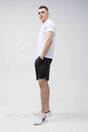 Костюм поло белое и шорты черные RAY BASIC U9007-White-Black XL Киев