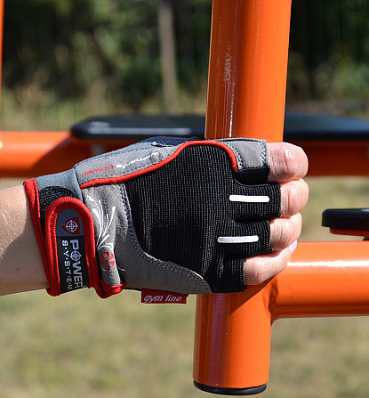Рукавички для фітнесу Power System PS-2570 Woman’s Power жіночі Black/Red M Кам'янське - фото 8