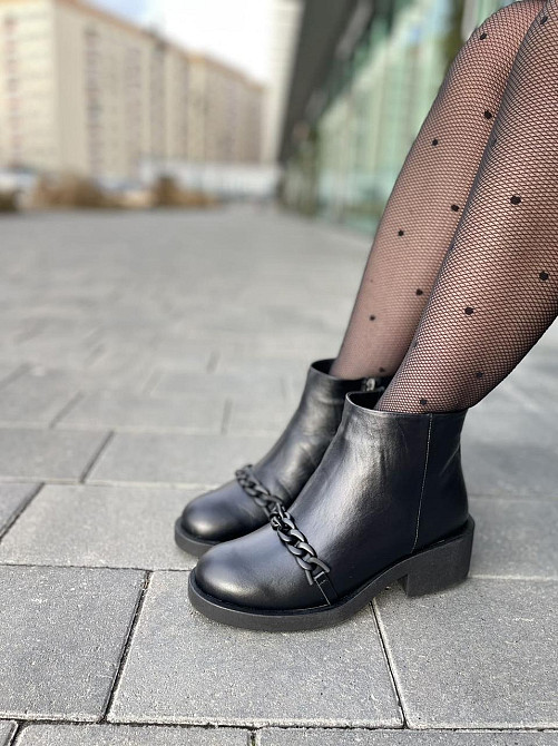 Без бренда Черевики жіночі ARLEN чорні натуральна шкіра зимові высота 11см (2789) Коломия - фото 8