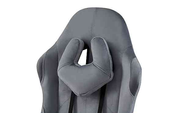 Крісло геймерське Гладіатор, велюр сірий Київ