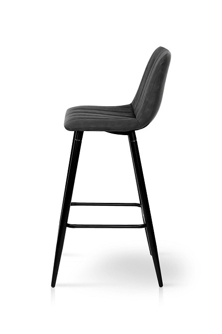 Стілець БАРНИЙ Дрім, чорний/екошкіра антрацитRU-08 Киев - изображение 2