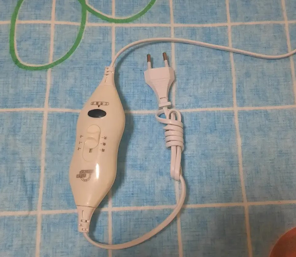 Електропростирадло Electric Blanket 5734 150х120 см, блакитне з вишнями Винница - изображение 3