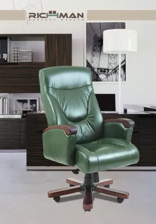 Офісне Крісло Керівника Richman Boss Fly 2230 Wood М3 MultiBlock Чорний Київ