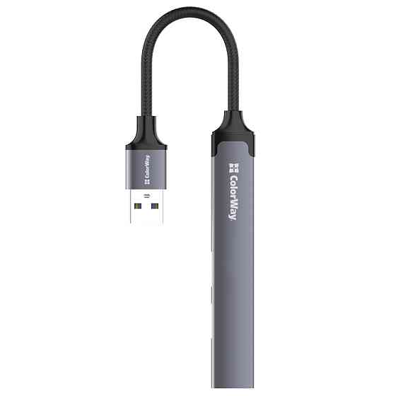 Хаб USB 3.0 -> 2xUSB 2.0+1xUSB 3.0+1xUSB-C Grey ColorWay Вінниця