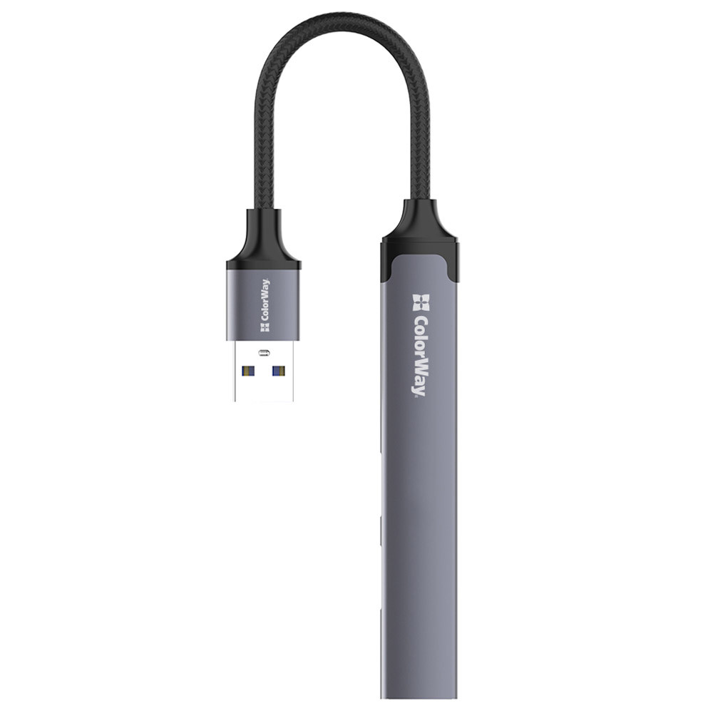 Хаб USB 3.0 -> 2xUSB 2.0+1xUSB 3.0+1xUSB-C Grey ColorWay Вінниця - фото 4