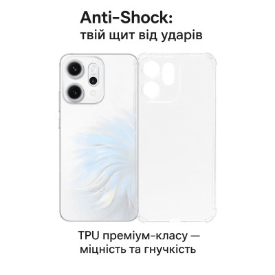Чохол до мобільного телефона BeCover Anti-Shock Oppo Reno14 / 14FS 5G Clear (713816) Вінниця - фото 2