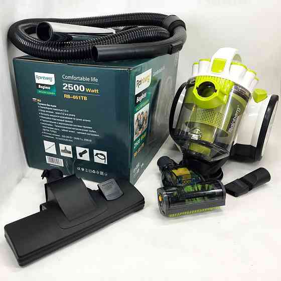 Пилосос з контейнером для пилу Rainberg RB-651 2500 Вт, Практичний пилосос для прибирання WL-932 в будинку Київ