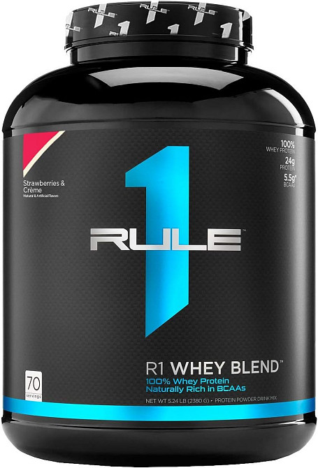 Протеин Rule One Whey Blend 2.27 kg (Strawberries Creme) Луцк - изображение 1