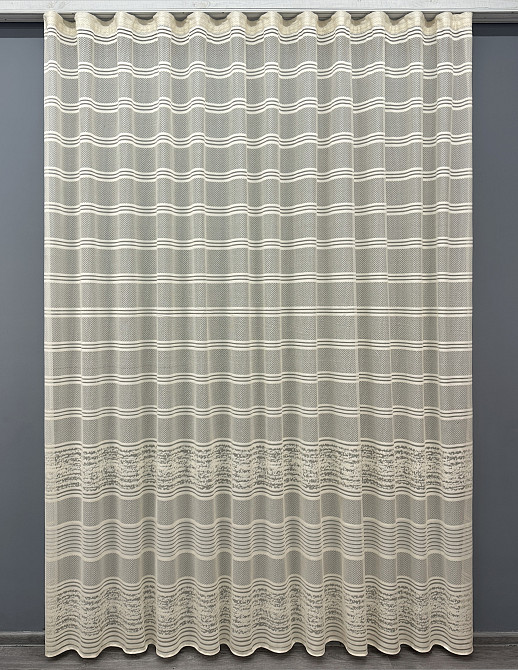 Тюль VR-Textil 1896т Lauren Жакард Бежевый 300х270 см (42-0839) Киев - изображение 2
