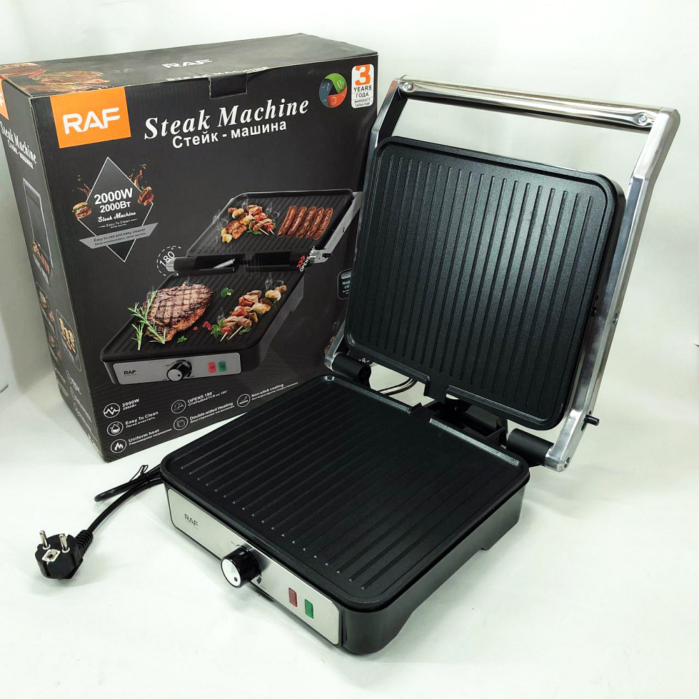 Хороший гриль электрический для дома, Настольный домашний гриль решетка для жарки мяса VR-11 Львов - изображение 13