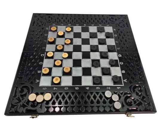 Шахматы шашки нарды резные дерево Киев