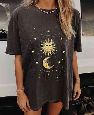 Футболка женская с принтом  44 Черная 2634325618 Днепр