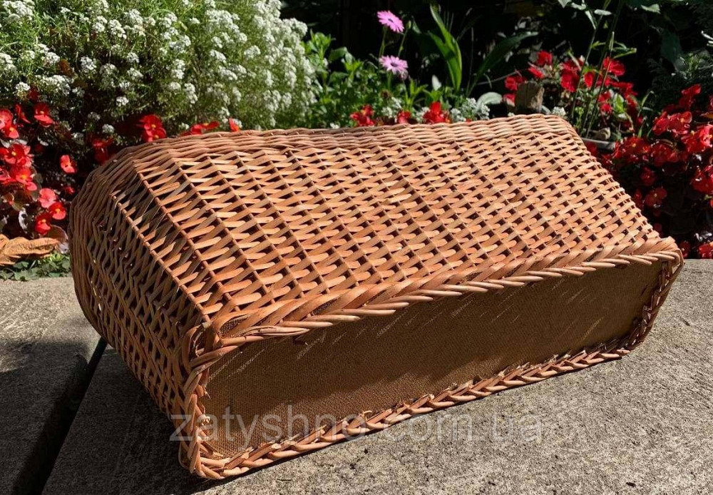 Плетена підставка для квітів на підвіконня Київ - фото 3