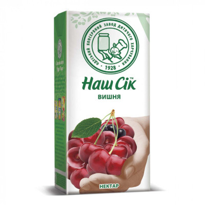 Сік Наш Сік Вишневий 330 мл (4820016252998) Вінниця - фото 1