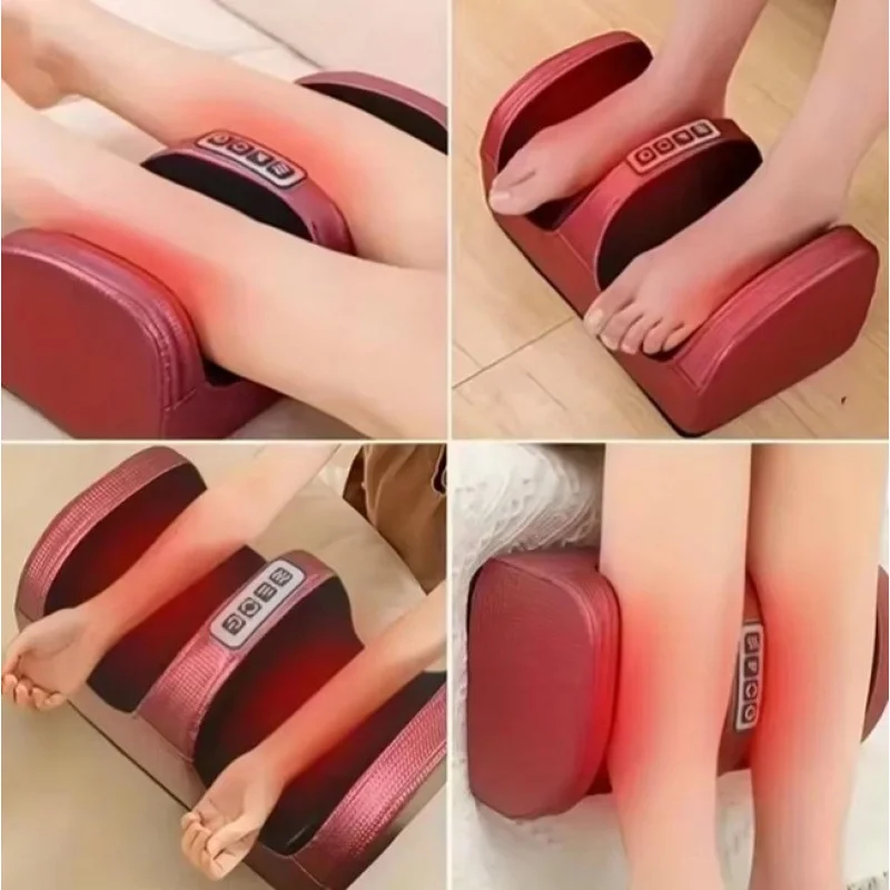 Масажер для ніг, стоп і кісточок Renkai Foot Massager: роликовий масажер із підігрівом, 3 швидкостями та екошкірою Одеса - фото 2