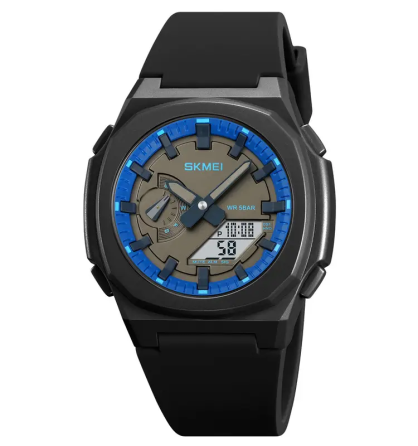 Годинники чоловічі наручні Skmei 2091 (Чорний/Синій/Білий) Київ