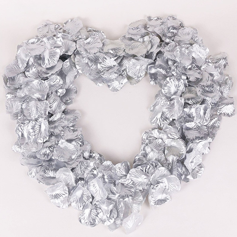 Пелюстки троянд штучні 200 штук 45 на 45 мм сріблястий Київ - фото 4