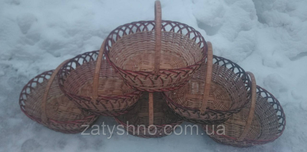 Большая пасхальная корзина плетеная Киев - изображение 4