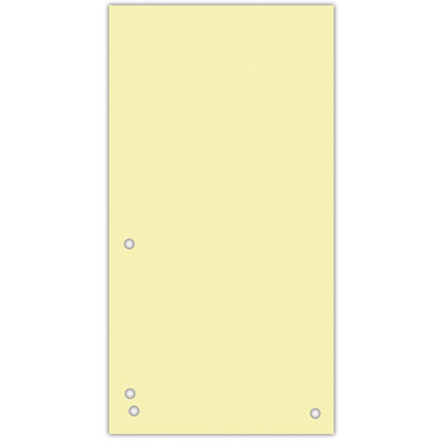 Разделитель страниц Donau 105 х 230 мм 100шт картон, желтый (8620100-11PL) Винница - изображение 1