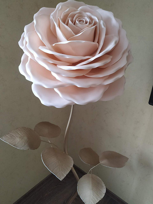 Торшер-нічник "Кремова троянда" Дніпро - фото 10