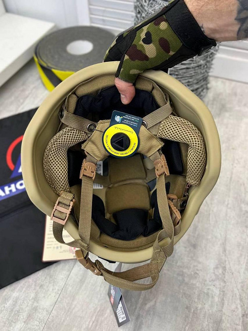 Тактический шлем F-S02 Ahold Tech + Revixun (класс защиты 3А) Койот Винница - изображение 6