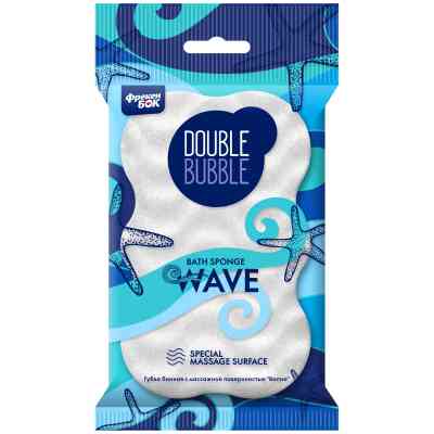Губка для купання Фрекен БОК Wave З масажною поверхнею Колір в асортименті (4823071630817) Вінниця
