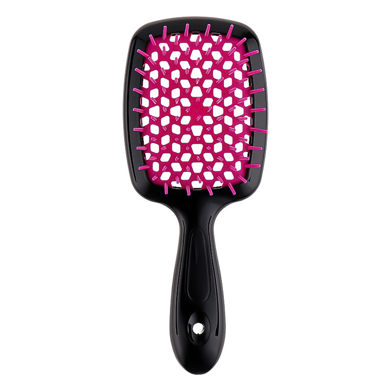 Расческа Small Super Brush черная с фуксией Janeke Киев - изображение 1