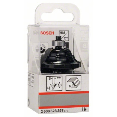 Фреза Bosch Professional профільна, D, Std, S8, R6.3 B15, L18 (2.608.628.397) Вінниця - фото 6