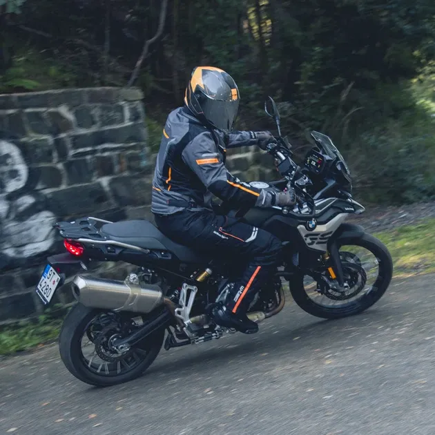 Мужская мото-куртка W-TEC Brandon - размер S, черно-серо-оранжевая Киев - изображение 4