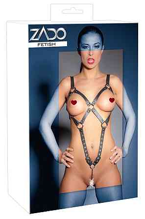 Портупея Zado FETISH с вагинальным крюком, кожа Sex Aura Киев