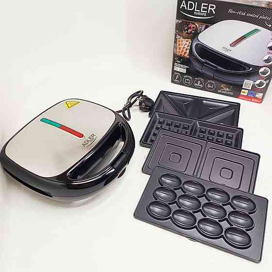 Многофункциональная вафельница со сменными пластинами, Электрический гриль барбекю кухонный JM-32 Львов