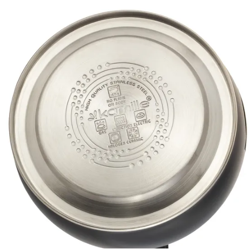 Чайник 2,7л нержавіюча сталь зі свистком з ручкою "soft-touch" (ручка:чорний) 852 KAMILLE Житомир - фото 6