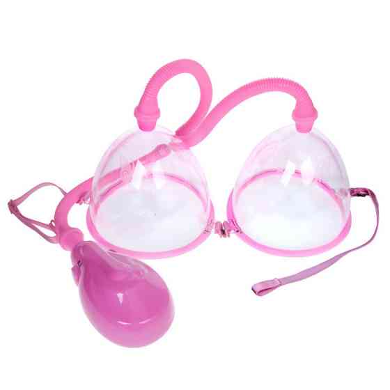 Вакуумна помпа для грудей - Breast Pump Enlarge With Twin Cups Vibrating Sex Aura Київ