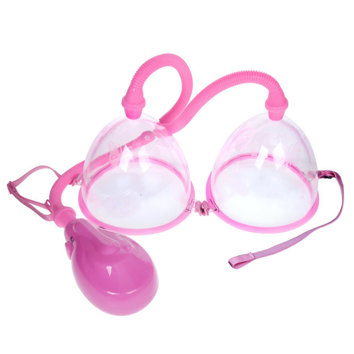 Вакуумна помпа для грудей - Breast Pump Enlarge With Twin Cups Vibrating Sex Aura Київ - фото 2