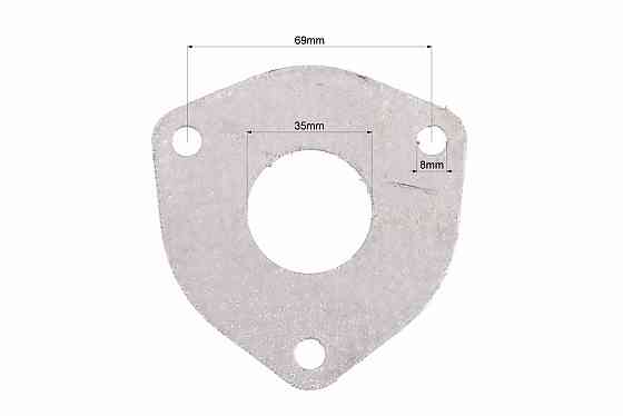 Прокладка глушника велика на 3 болти (коліно-глушник) 35mm Київ