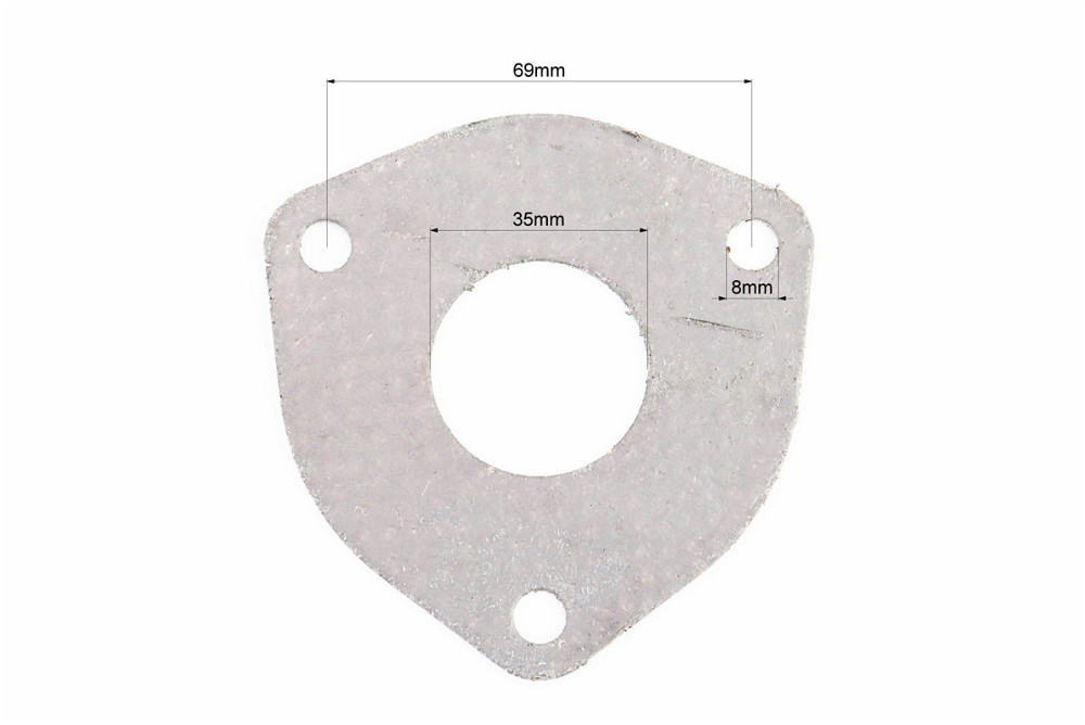 Прокладка глушника велика на 3 болти (коліно-глушник) 35mm Киев - изображение 2
