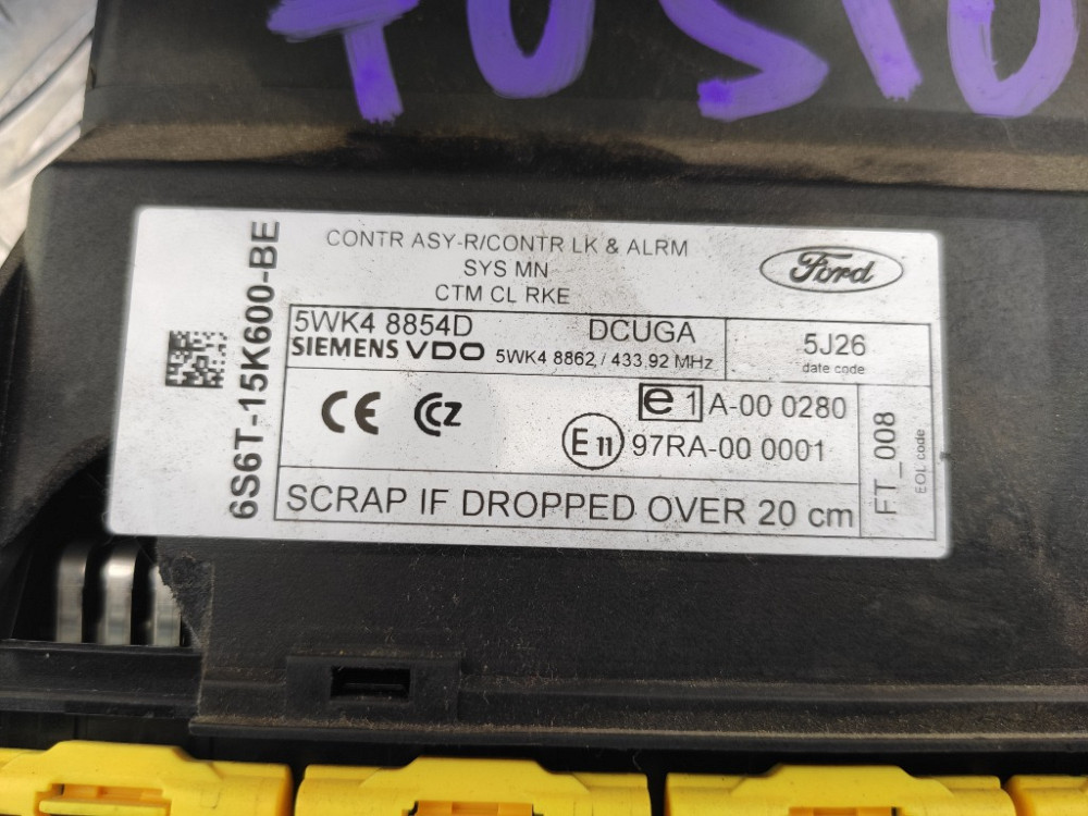 Блок комфорта Ford Fusion 2002-2012 (6S6T-15K600-BE) Ковель - изображение 2