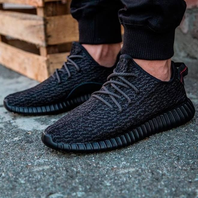 Кросівки Adidas Чорні Адідас Чоловічі Ізі Буст (розміри: 44) Відео Огляд Дніпро - фото 1