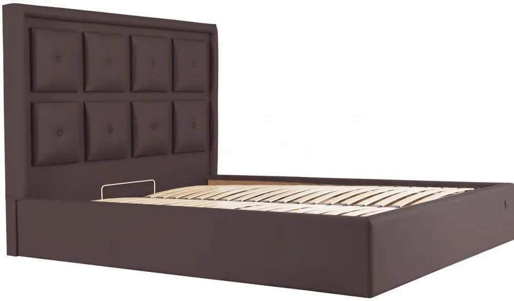 Кровать Двуспальная Windsor Comfort 160 х 190 см Fly 2231 С подъемным механизмом и нишей для белья Темно-коричневый Киев - изображение 2