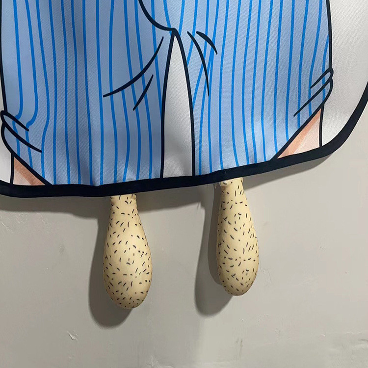 Фартук с приколом для мужчин 80 на 60 см разноцветный Киев - изображение 2