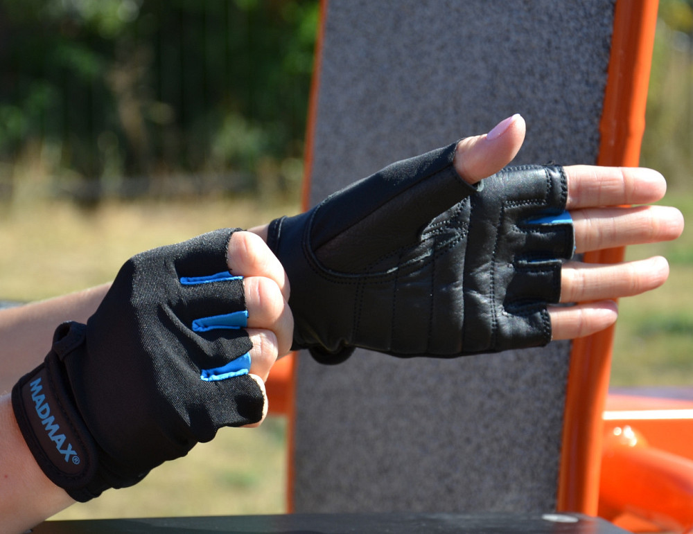 Рукавички для фітнесу MadMax MFG-251 Rainbow Turquoise S Луцьк - фото 9