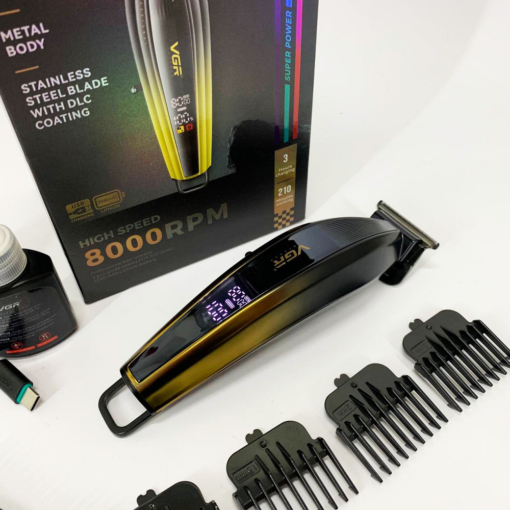 Машинка для стрижки волос беспроводная VGR V-974, Семейная машинка для стрижки волос SA-72 Львов - изображение 16